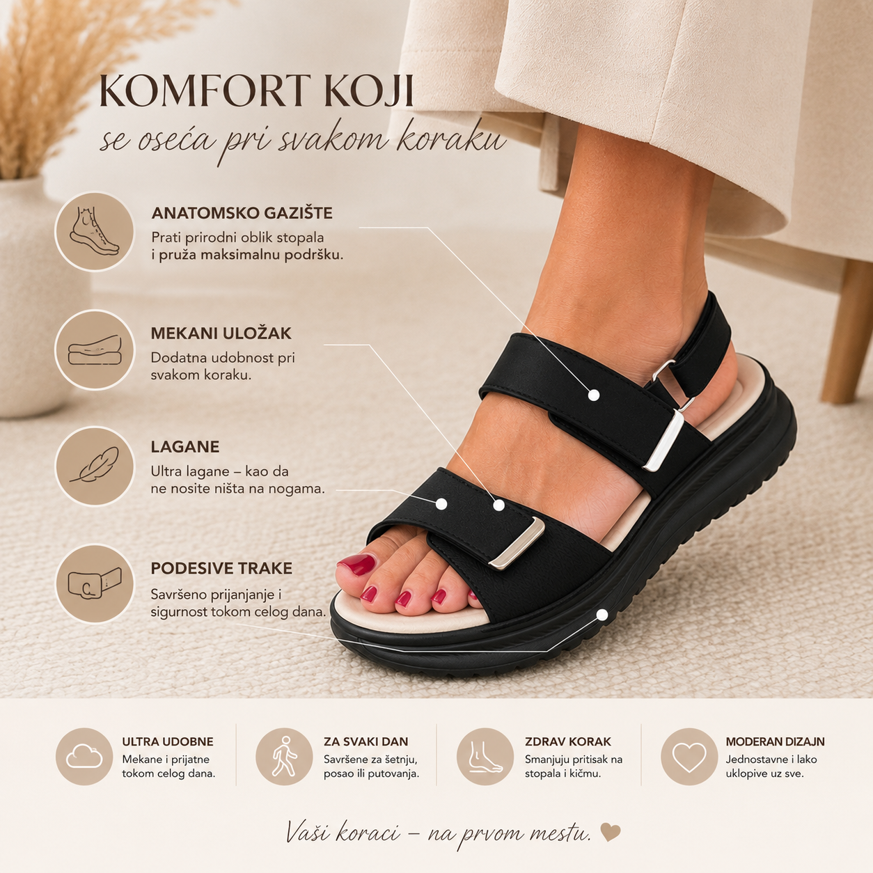 Sola Comfort Sandale